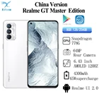 Смартфон Realme GT Master Edition, 5G, Snapdragon 778G, 6,43 дюйма, 120 Гц, AMOLED дисплей 65 Вт, быстрая зарядка, 4300 мА  ч, камера 64 мп, OTA NFC