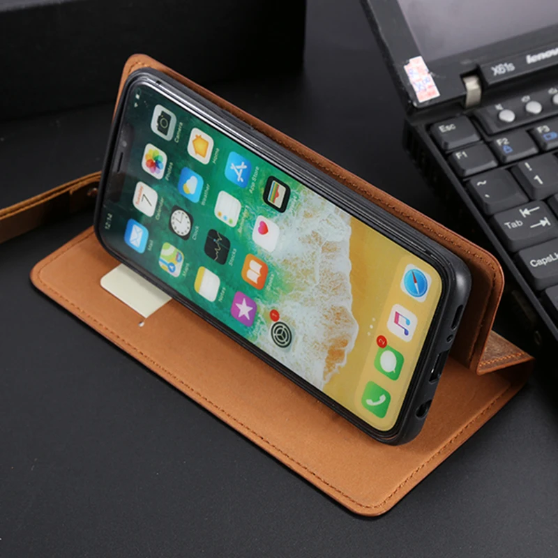 

Genuine Leather Phone Case For Samsung Galaxy S6 S7 S8 S9 S10 S20 Plus Note 4 5 7 8 9 10 Lite 20 Ultra Case Cowhdie Wallet Cover