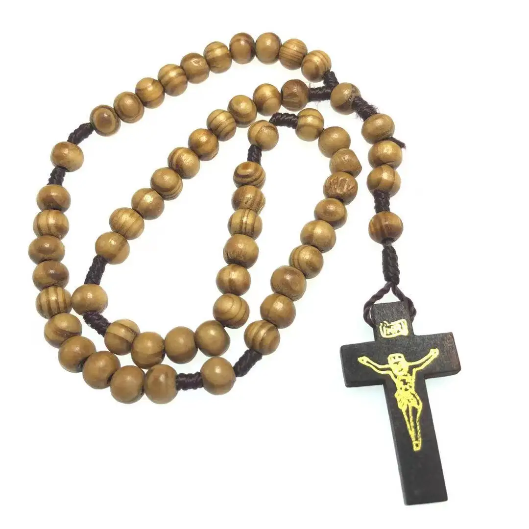 Ожерелье из натурального дерева 8 мм Из Искусственного Дерева | Украшения и