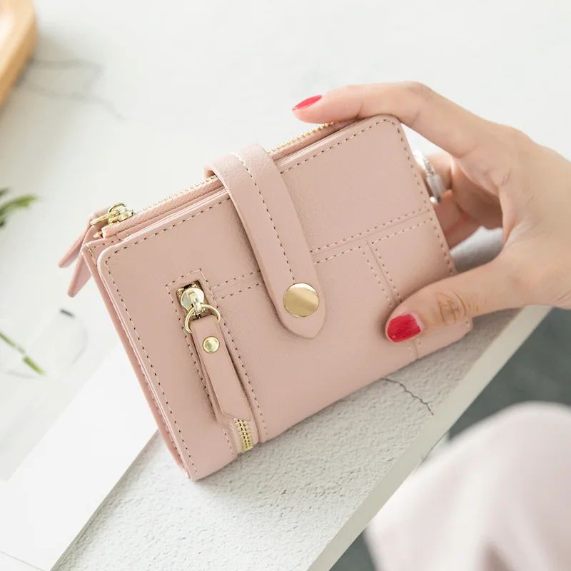 

Женский кошелек, женский короткий клатч, Дамский короткий мини-кошелек, маленький складной женский кошелек для монет, держатель для карт