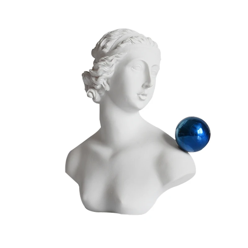 

Nordic Office Sculpture Modern Art Office Aesthetic Glamour Greek Statue Resin Ornaments Figuras Decorativas Room Decor DE50DX