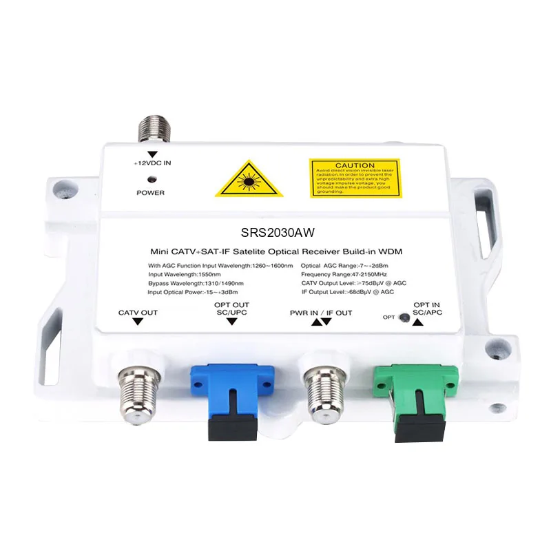 

Softel FTTH AGC Optical receiver Satellite Receiver with WDM