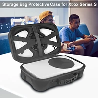 travel backpack game console rucksack gamepad storage bag large capacity storage pouch for xbox series x s console oxford cloth