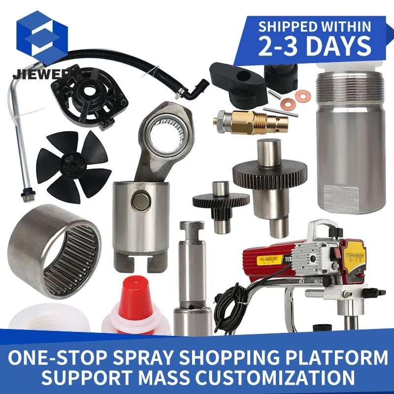 Запчасти для безвоздушного распылителя JIEWER Titan 440i 450e, корпус насоса, уплотнительное кольцо, поршневой стержень, всасывающая труба, подшипник, запасные части