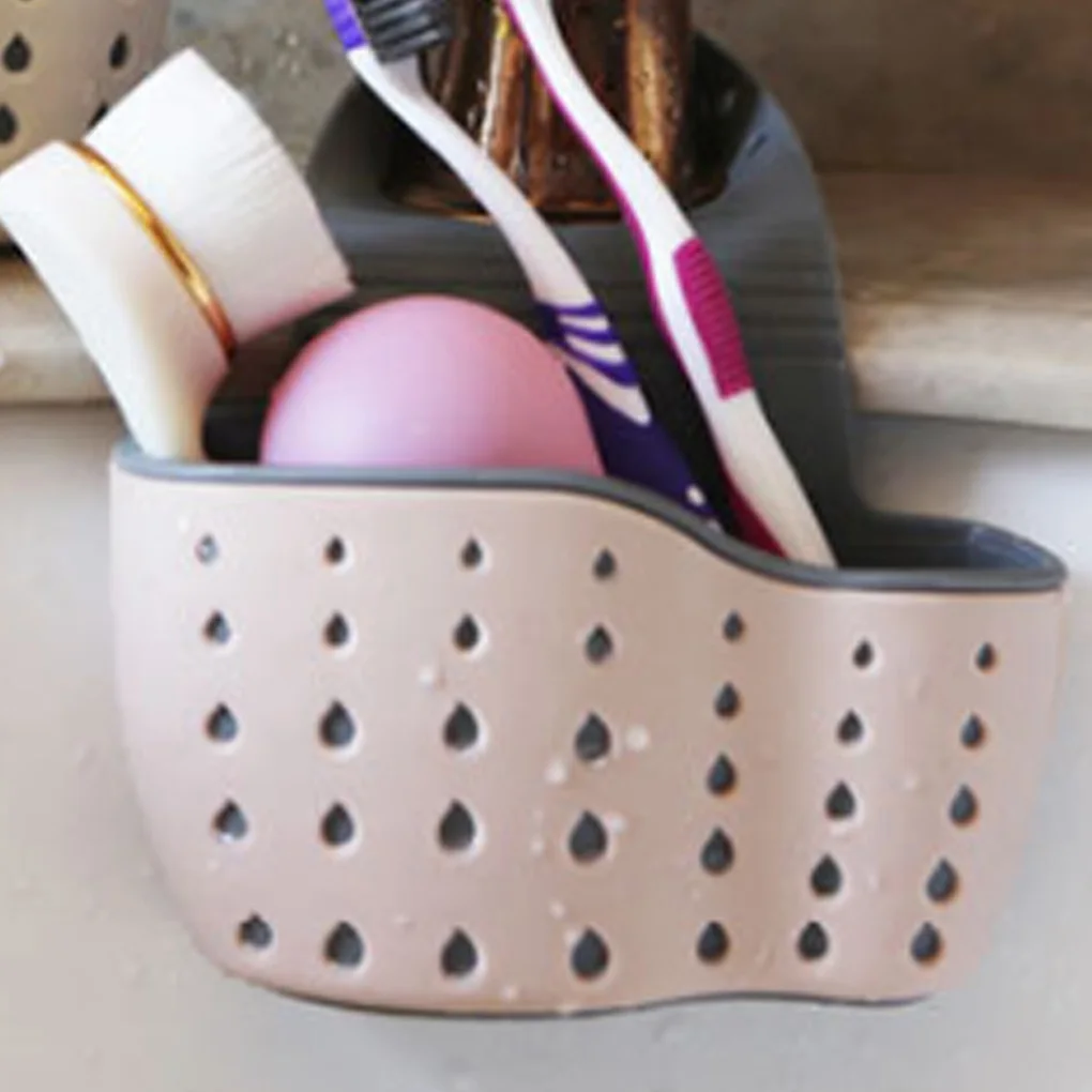 Кухонный держатель для слива губки на присоске полка раковины присосках мыла