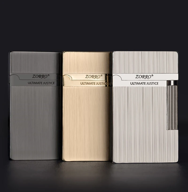 Дешево Новинка, оригинальная керосиновая Зажигалка Zorro с громким звуком, стальная проволока, бензиновый двигатель, курительная трубка, подарок для...