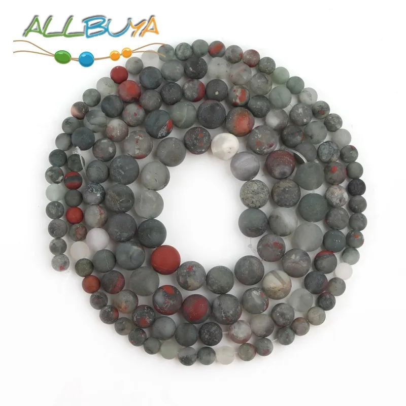 Высококачественные Натуральные матовые африканские бусины в форме крови для