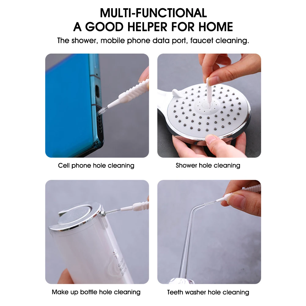 

6mm 10pcs/set Anti-clogging Small Brush Pore Gap Cleaning Brush Shower Head Cleaning Cell Phone Hole Cleaning Cleaning Keyboards