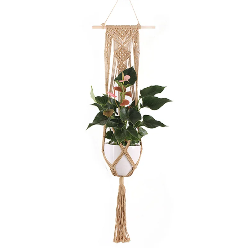 Цветная Подвеска для растений из макраме подвесная горшка домашнего сада | Дом и