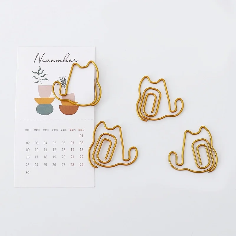 

Gold Paper Clip Fat Chinchilla Shape Cute Paper Clip Decoration Cute Paper Clips Decorative Paperclip Metal Clip Paper Clamp