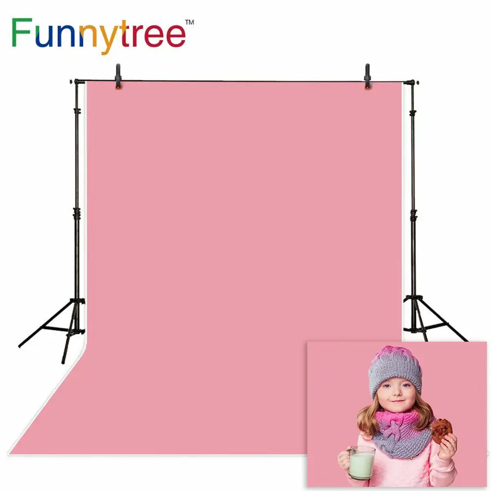 Funnytree Пасхальный фон для фотосъемки однотонный ярко-розовый чистый цвет Весна Зима фото фон фотостудия Фотофон