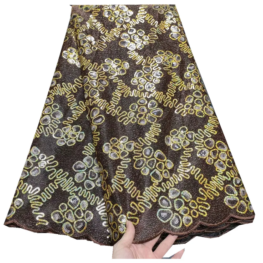 

Французская Тюлевая кружевная ткань 2021, Африканское кружево, Высококачественная кружевная ткань с блестками, ткань для свадебного платья, ...