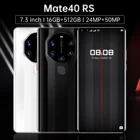 (Глобальная версия) оригинальный смартфон 16 ГБ + 512 ГБ ОЗУ MATE40 RS высококачественный смартфон подходит для Huawei, Samsung