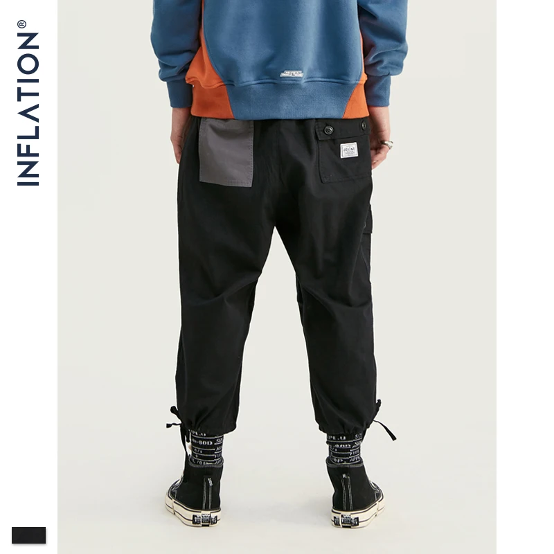 Мужские брюки-карго INFLATION уличные свободные брюки длиной до щиколотки в стиле