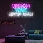 Индивидуальные неоновые вывески для декора комнаты, оформление детской комнаты, свадьбы, девичника, дня рождения, вечеринки, размеры на заказ 10-60 дюймов