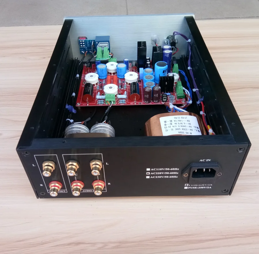 LITE 12AU7+12AX7+6DJ8 Ламповый предусилитель HIFI на базе предусилителя с ламповым