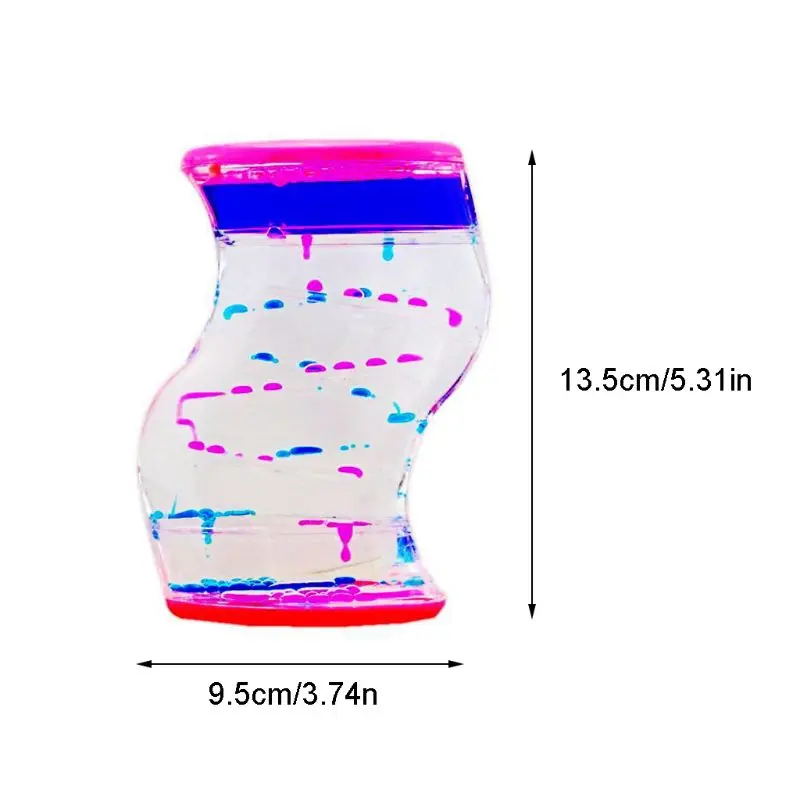 

Z Outlet Liquid Motion Bubbler Sand Hourglasses Floating Oil Home Decoration