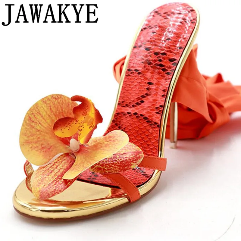 Женские Сатиновые сандалии JAWAKYE с квадратным носком на тонком каблуке ремешком