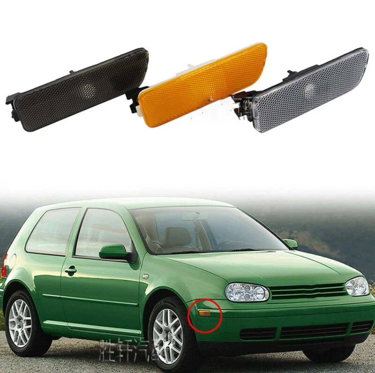 2 шт. бампер для Volkswagen VW Jetta MK4 Golf 1998 2004|Сигнальная лампа| |