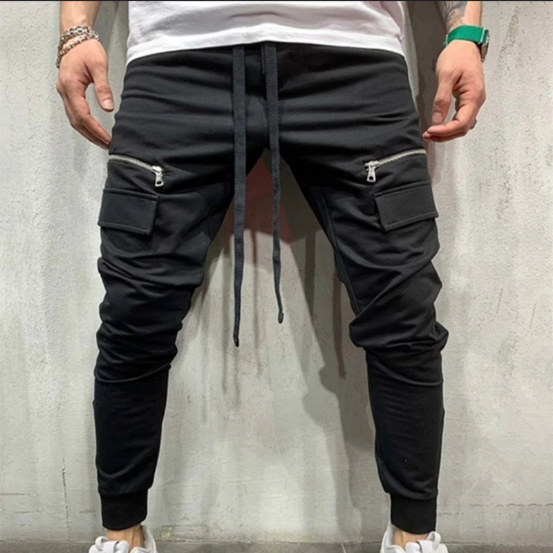 Брюки-Джоггеры мужские в стиле хип-хоп повседневные штаны-карго уличная одежда