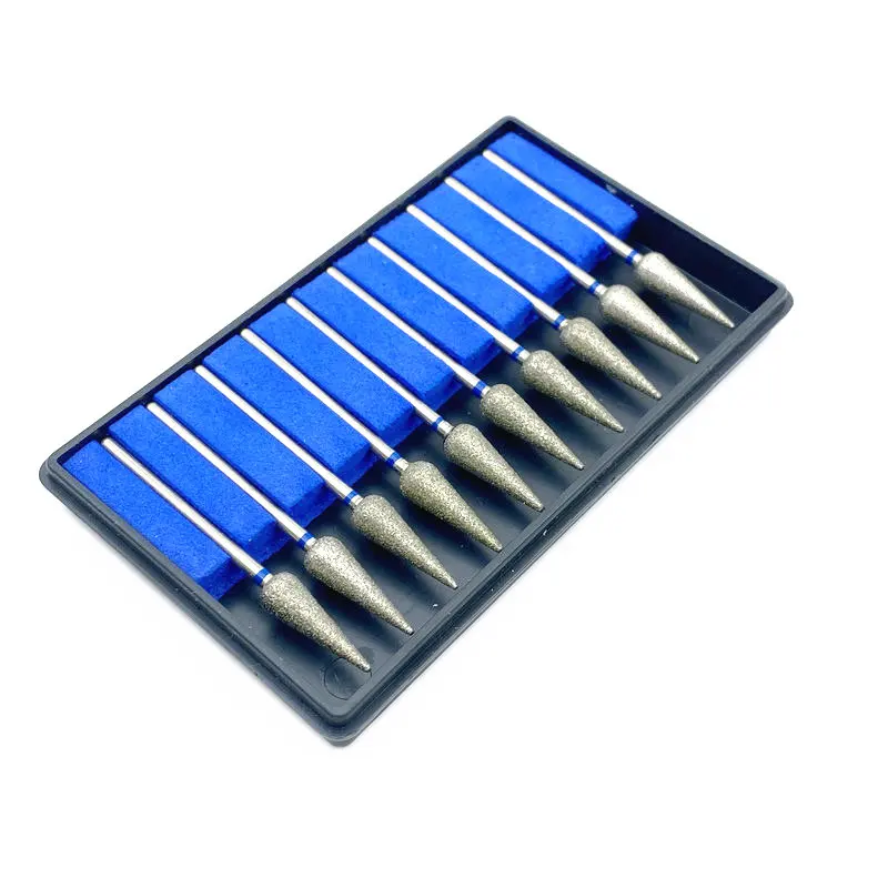 10 шт./компл. Стоматологическая деталь гальванизированная Алмазная точка