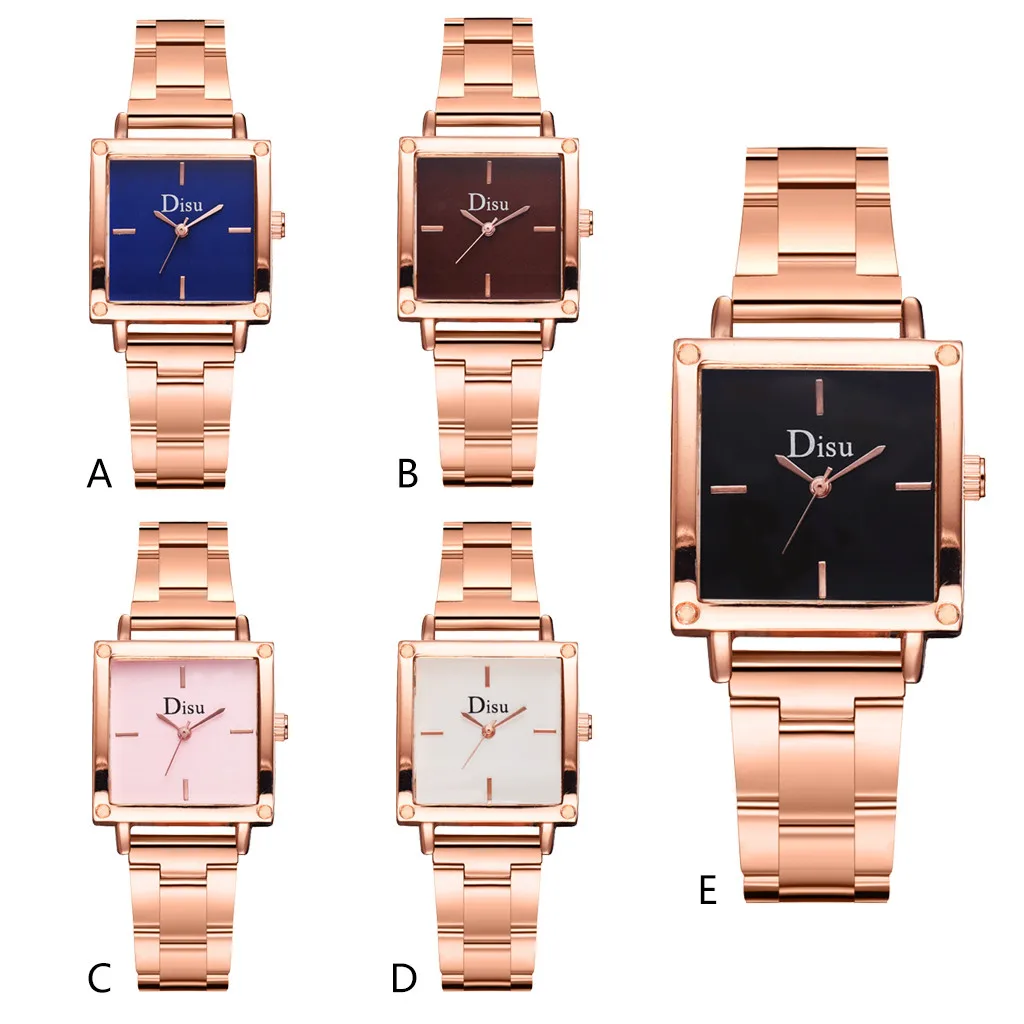 

Women's watch classic fashion quartz watch unique square dial steel belt high-quality temperament ladies watch new 50*