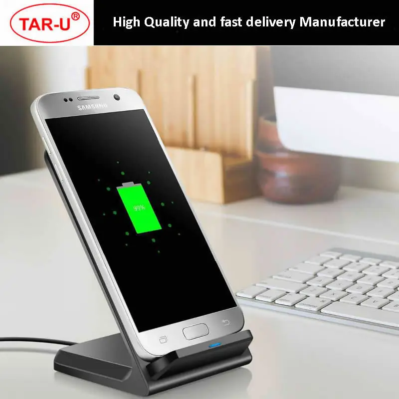 Qi Беспроводное зарядное устройство Quick charge 2 0 Быстрая зарядка для iphone 8/X/XR Samsung S7/S8