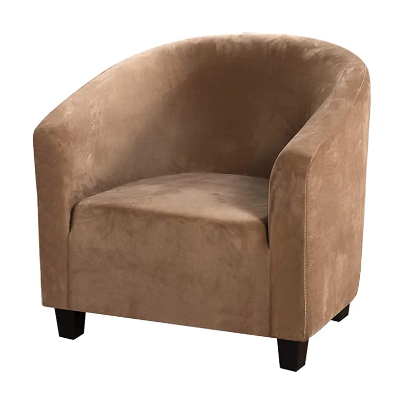 

Thick Elastic Single Seat Sofa Protector Sofa Covers For Living Room Silver Fox Velvet All Cover Sofa Slipcover Home Deco