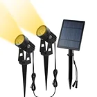 Точечный светильник Thrisdar, 2 в 1, с регулируемой солнечной батареей, IP65, водонепроницаемый, ландшафтный, садовый, точечный светильник на солнечной батарее