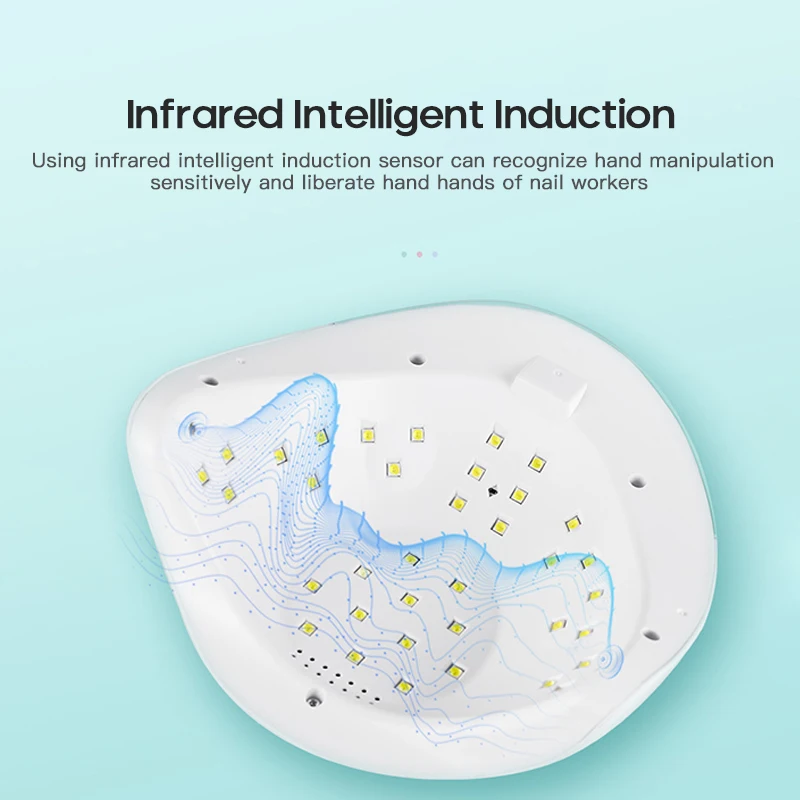 2020 новая УФ лампа 120 Вт с двойным источником светильник Сушилка для лака ногтей