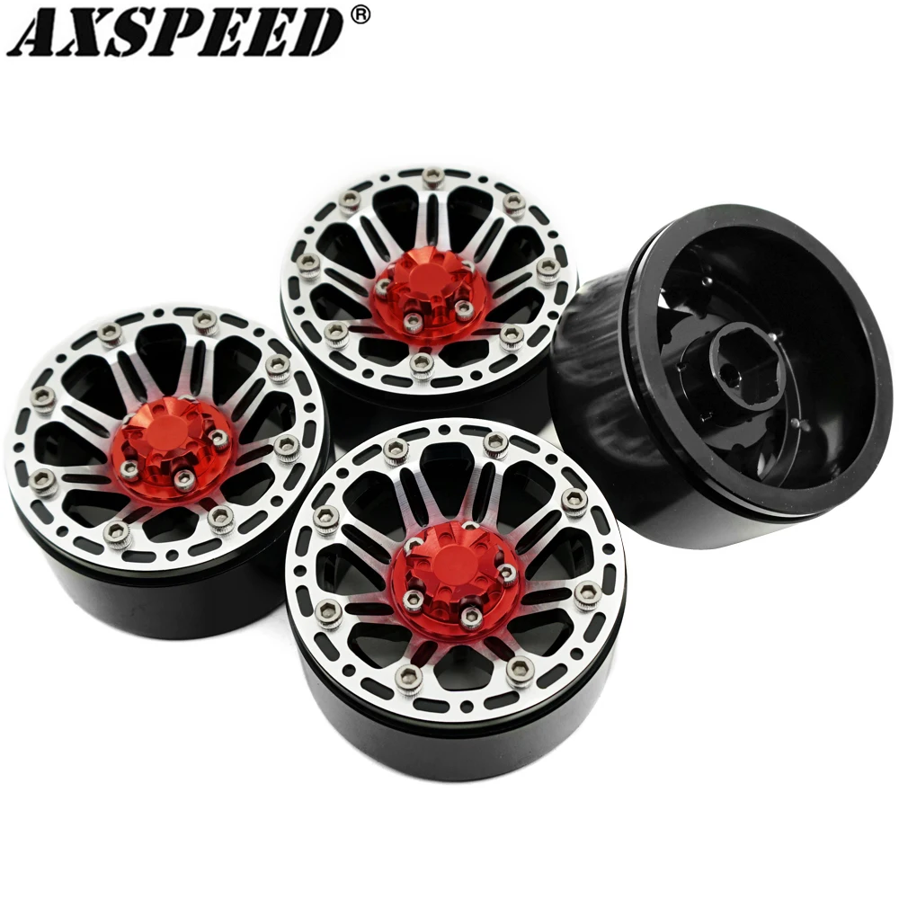 Колесные ступицы AXSPEED 1 9 дюйма металлические колесные диски для 1/10 RC Rock Crawler Axial SCX10