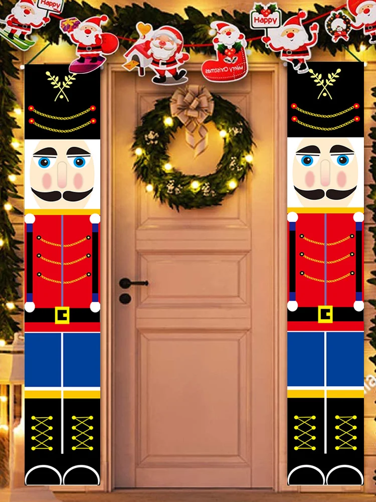 

Christmas Hanging Door Banner Ornaments Decoration Merry Christmas Banner Home Decor Xmas Ornaments 2022 Navidad New Year Santa