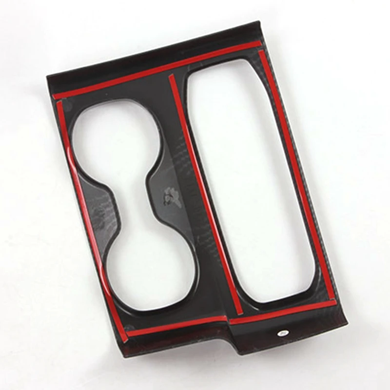 

for Hyundai Santa Fe 2019 2020 Carbon Fiber Trim Cup Holder Decorative Frame Decal Cover Sticker Cover