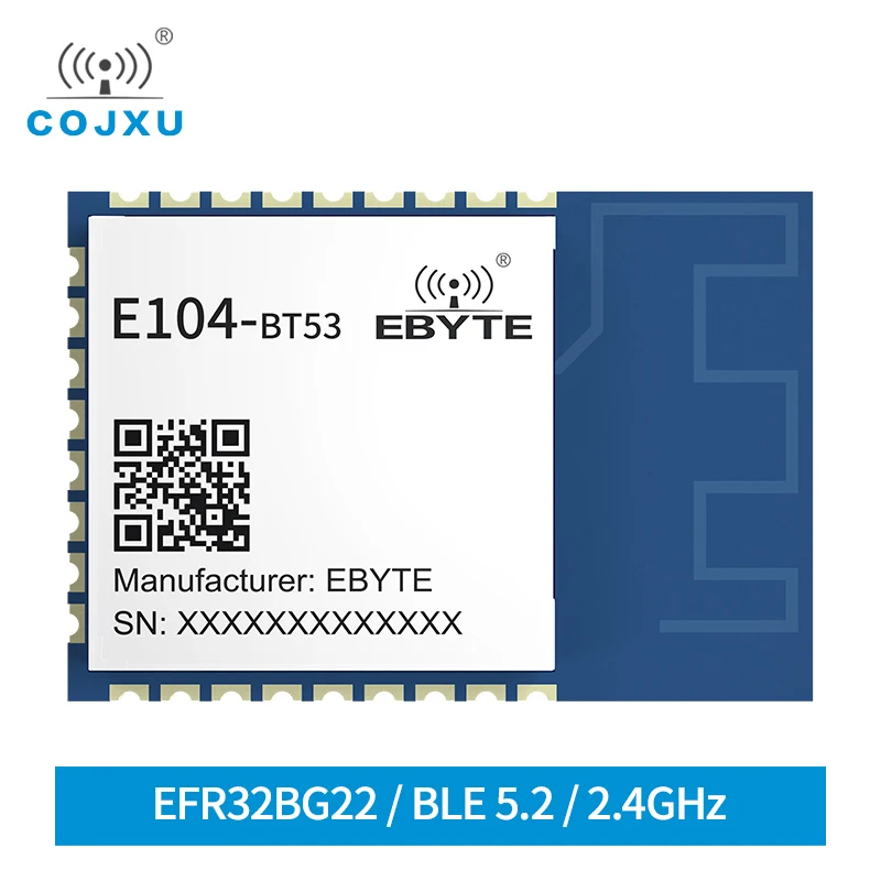 

E104-BT53 EFR32BG22 2.4Ghz BLE 90m Range with Defult Software BLE5.2 Bluetooth Module
