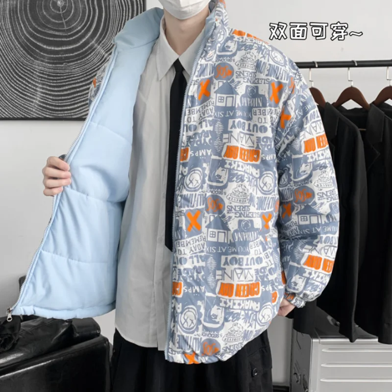 

Style Double-sided Cotton-padded Jacket New Autumn and Winter Korean Version of The Trend of Cold-proof and Warm Bread Clothes