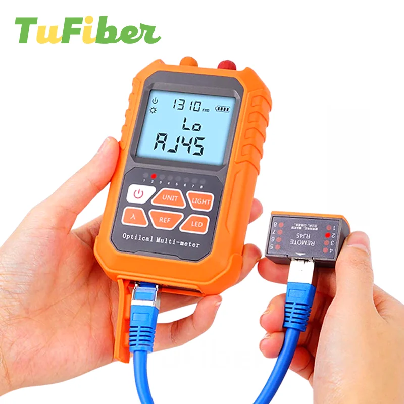 4 in 1 Optical Power Meter Visual Fault Locator 5/15/20/30 Km Light Pen LED Lighting OPM Network Fiber Optic Cable Tester Tools