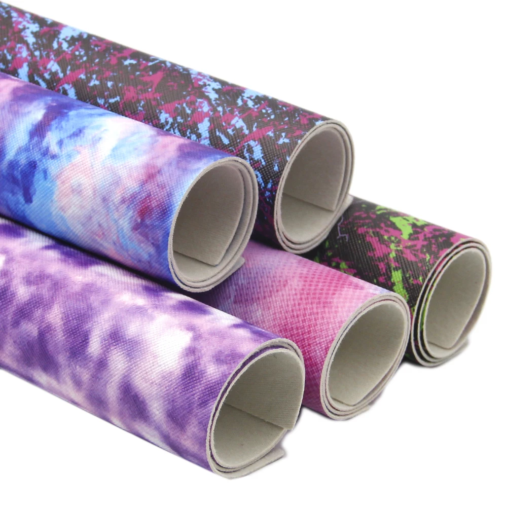 

5pcs Camo Paint Printed Cross Grain Faux Leather Sheet Vinyl Fabric For DIY Home Textile Making Hair Bows Crafts,1Yc11643