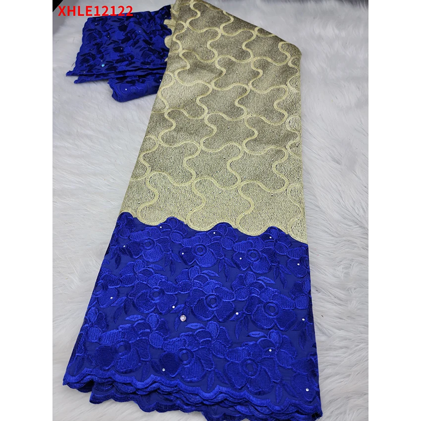 Отличительная африканская Высококачественная хлопковая кружевная ткань по