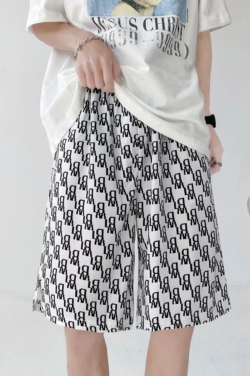 

LONGHENG 2021 new men's and women's summer ice silk shorts, sports and leisure shorts, straight pants and beach pants S-4XL