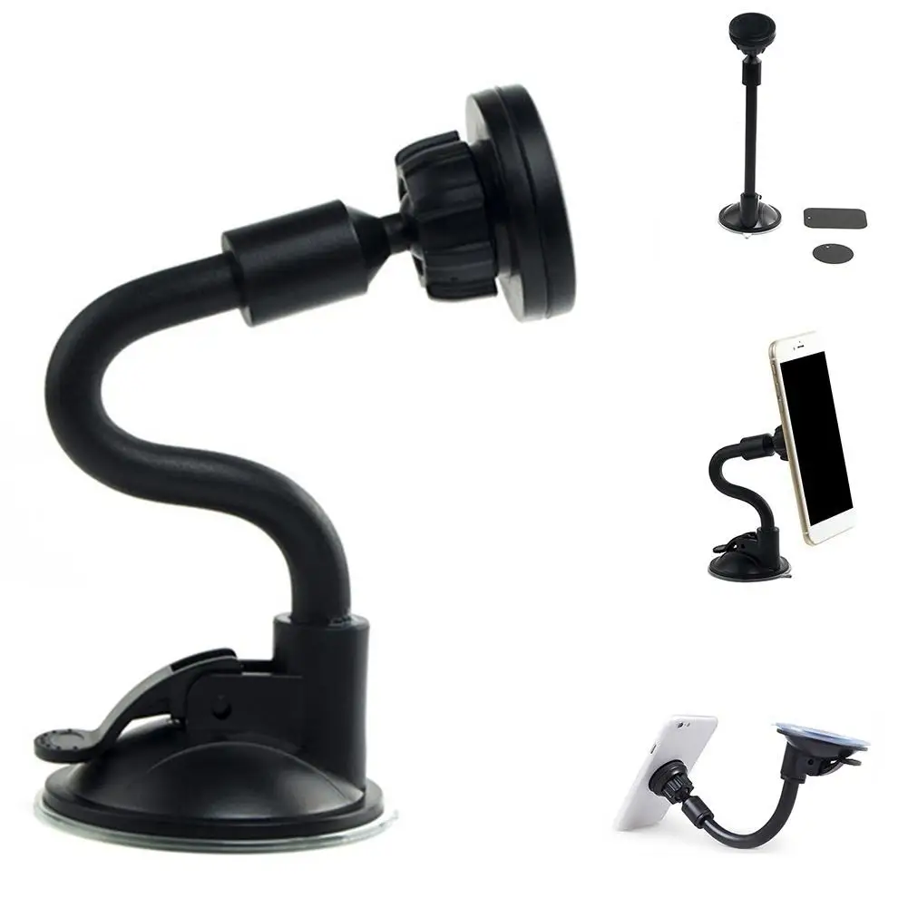 

Universal Long Arm Magnetic Phone Holder Adjustable Car Windshield Mount Stand