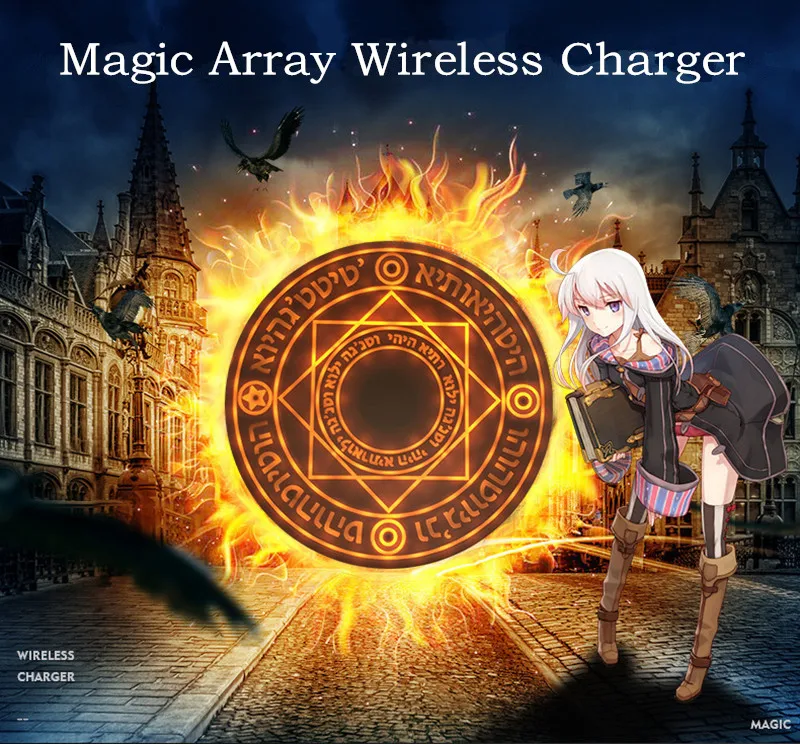Mindzo Magic массив Беспроводное зарядное устройство универсальное Qi Беспроводное быстрое зарядное устройство для iPhone X 8 samsung Note Xiaomi huawei