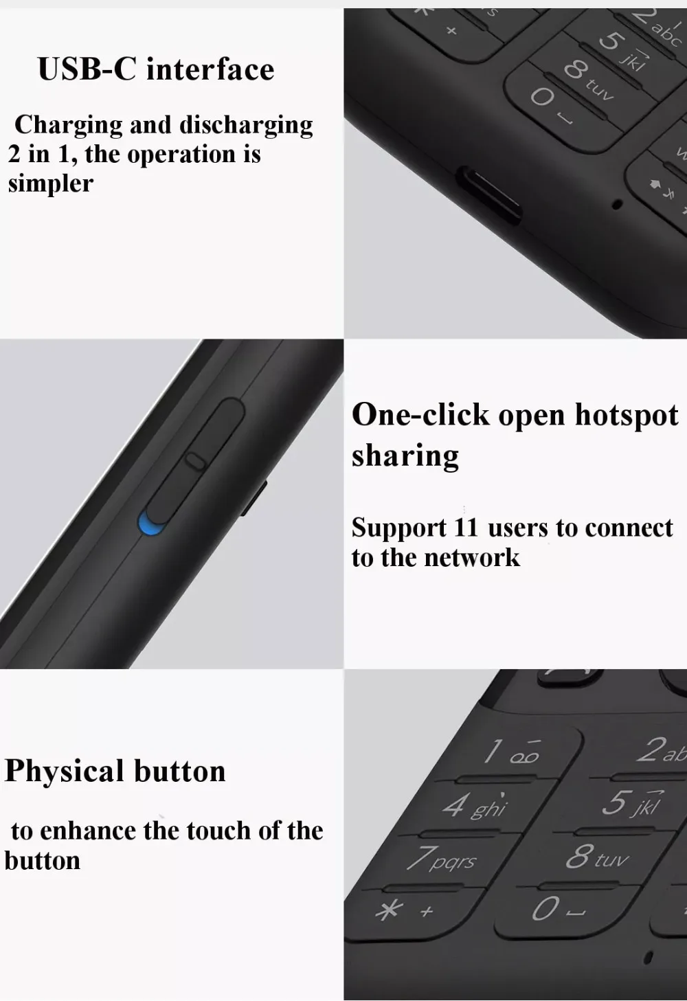 Xiaomi youpin ZMI Z1 4G Network Wifi Multi-user Hotspot Sharing 5000mAh Power Bank Feature