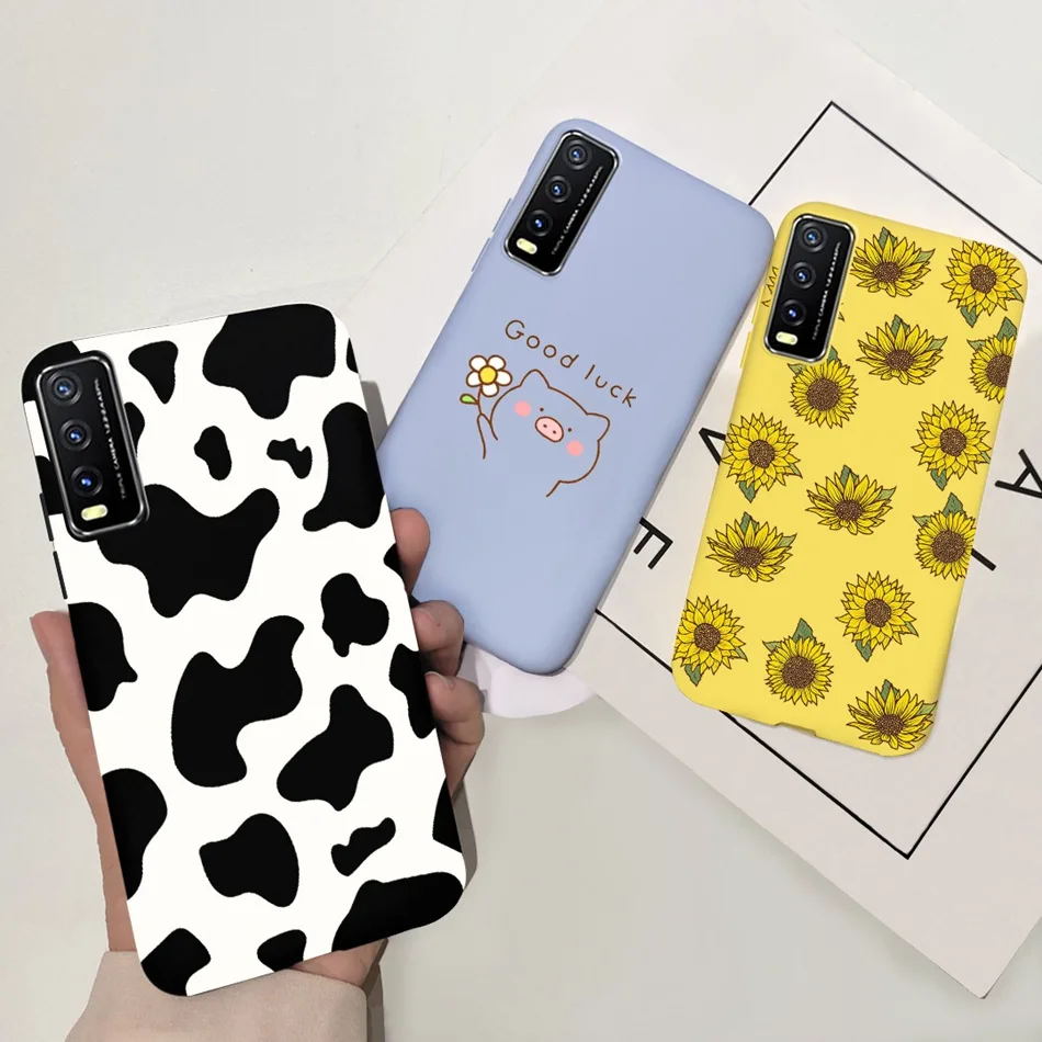 ДЛЯ Vivo Y20 чехол Y20S G Y 20 2021 для телефона силиконовый мягкий милый задний Чехол S Y20i