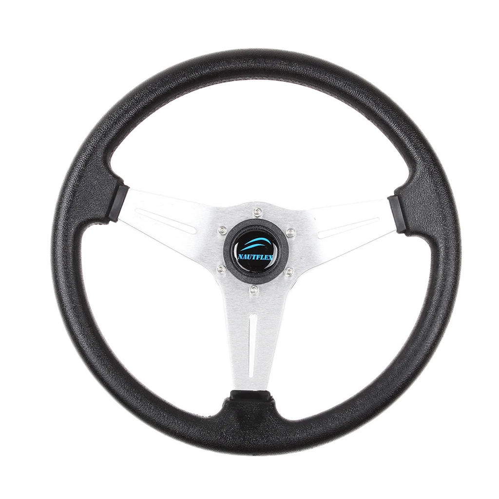 

340mm Boat Steering Wheel Non-directional 3 Spoke 3/4" Tapered Shaft For Marine Vessels Yacht Speedboat Boat Accessories Marine