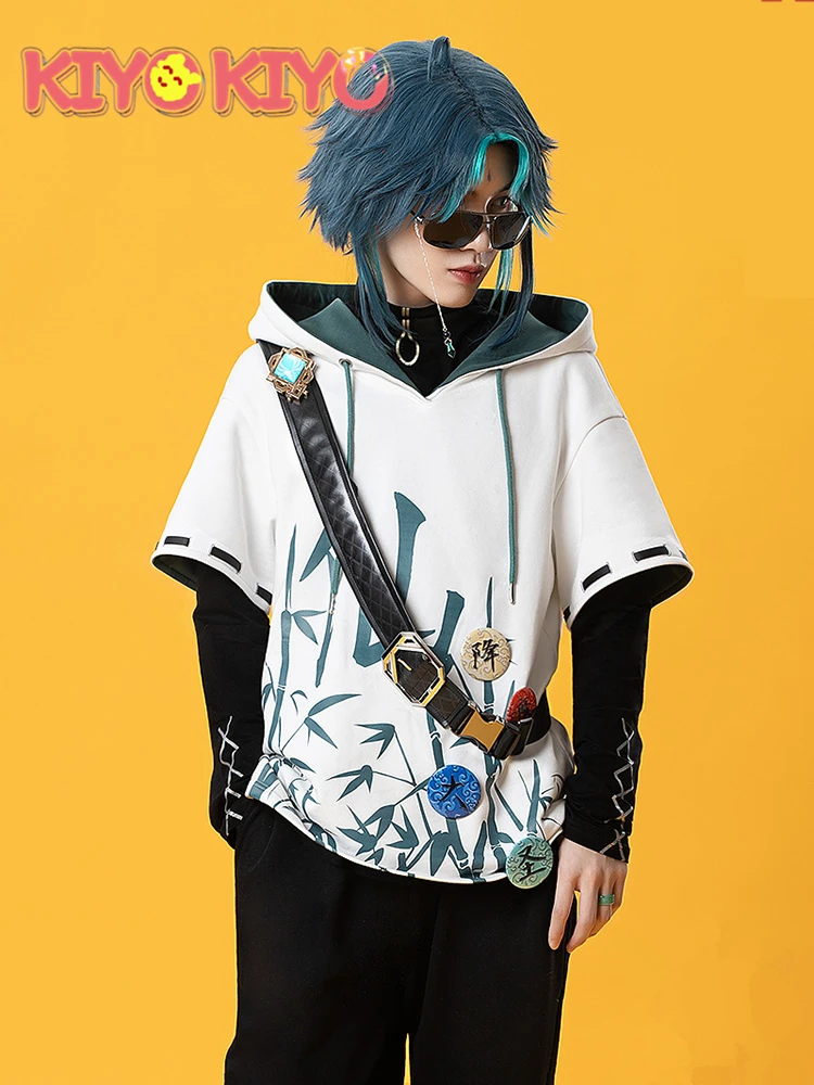 

KIYO-KIYO Game Genshin Impact Cosplay Xiao Cosplay Daily Uniform Cosplay Costume