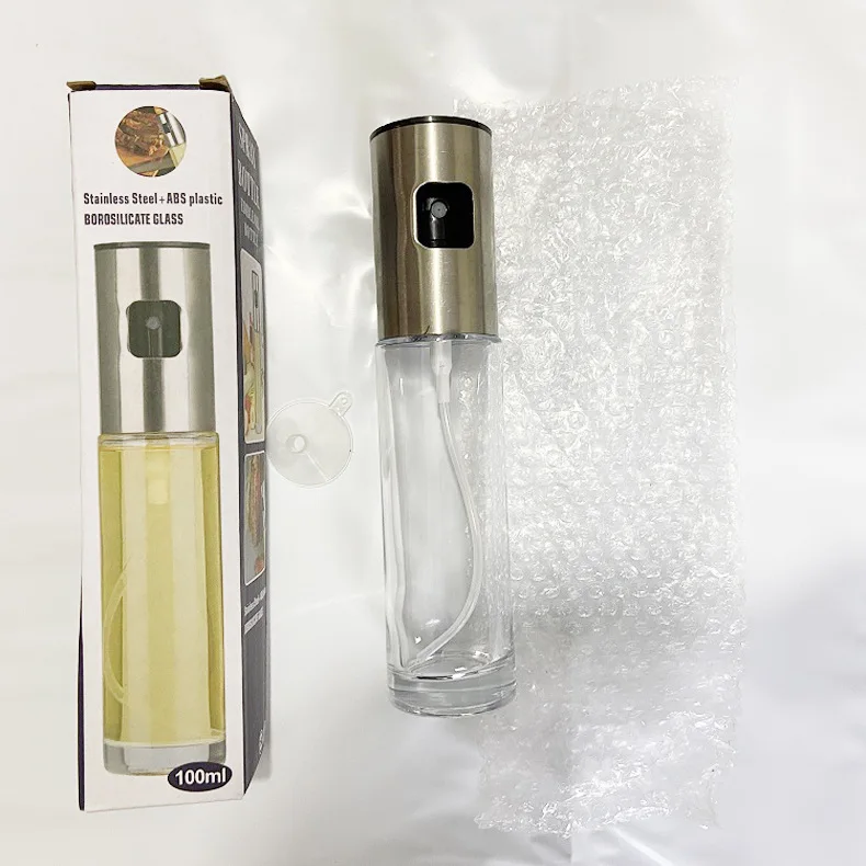 

Cooking Seasoning Oil Bottle Dispenser Sauce Bottle Stainless Glass Storage Bottles for Oil and Vinegar Creative Oil Dispenser