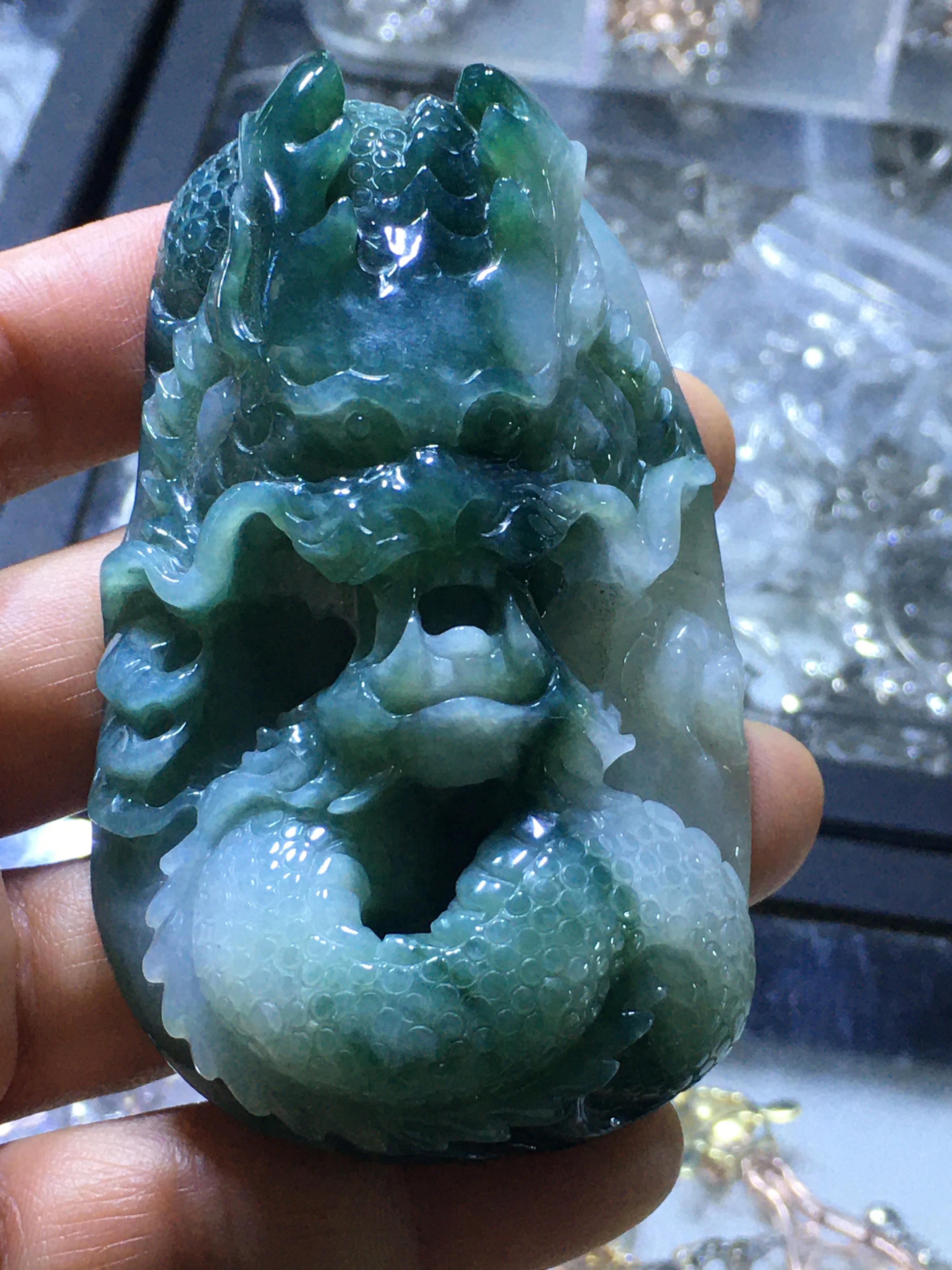 

Натуральный нефрит Из бирманского нефрита ручной работы ДРАКОН жадеит нефрит зеленый нефрит кулон Нефритовое Ожерелье Подвески Ювелирные ...