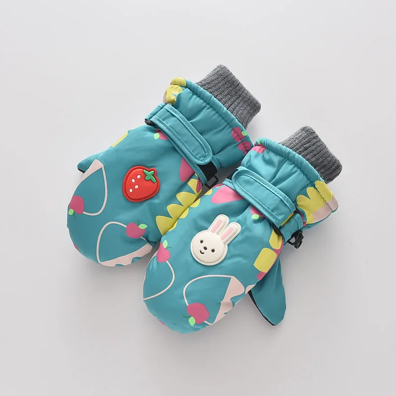 Зимние Детские лыжные перчатки Перчатки Нескользящая водонепроницаемая сумка с