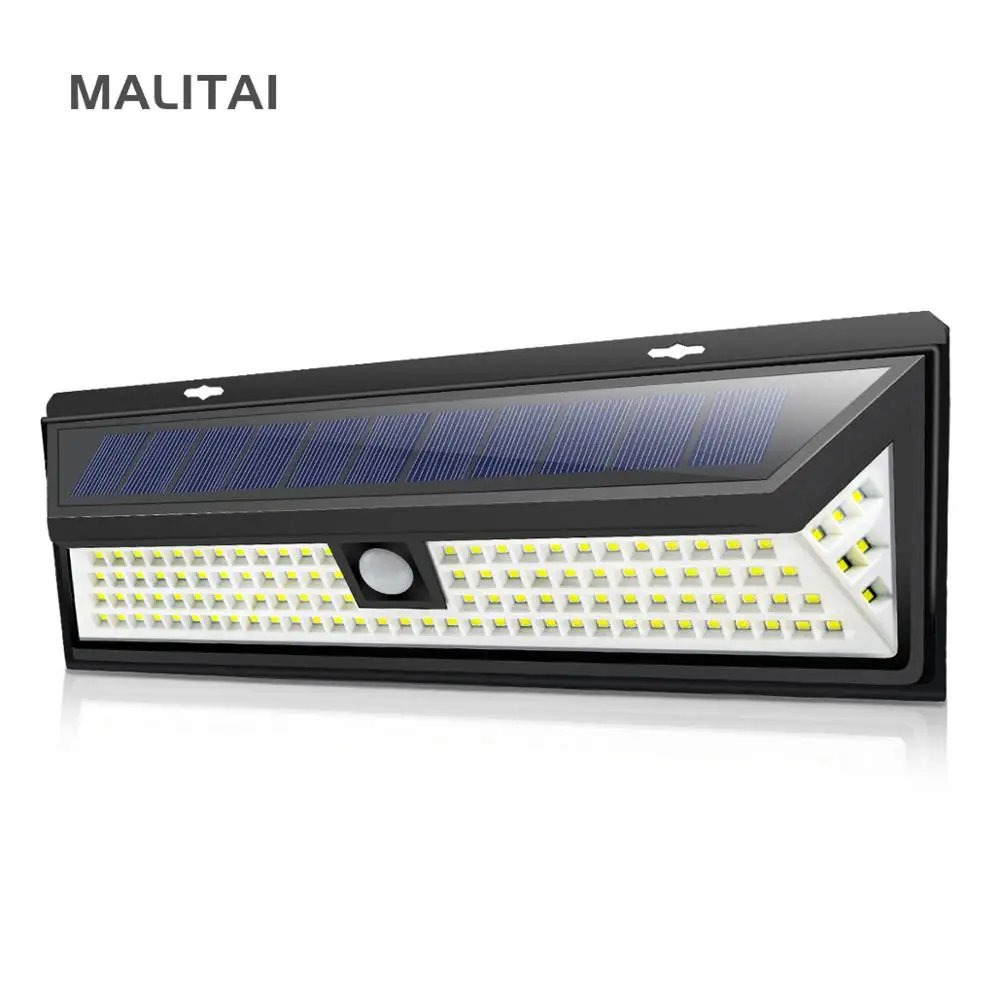 Солнечная перезаряжаемая 3 режима садовая Светодиодная лампа наружная PIR датчик