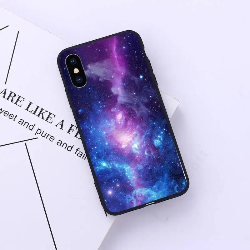 

space for galaxy Phone Case for iPhone 11 12 pro XS MAX 8 7 6 6S Plus X 5S SE 2020 XR